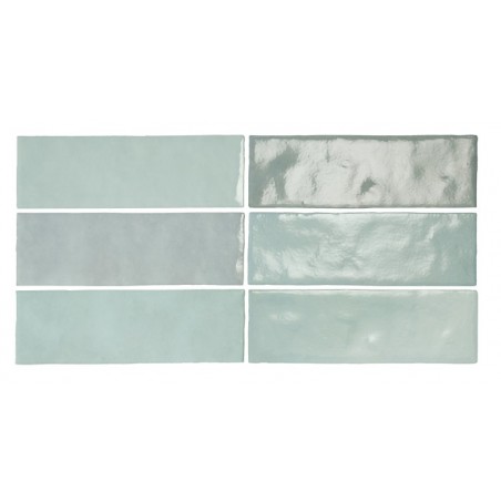 Equipe Artisan Aqua 6.5x20cm Rectangular Gloss Ceramic Wall Tile