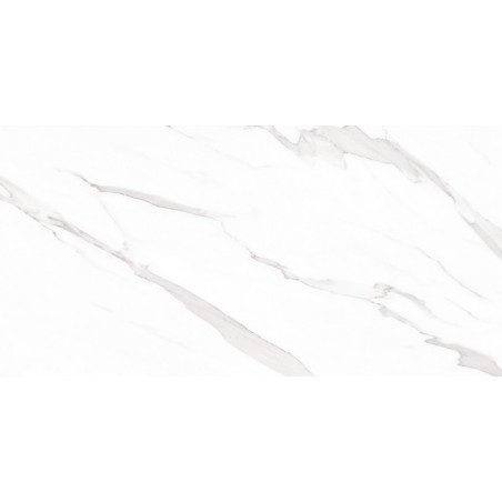 Statuario White Polished 30x60cm Rectangular Polished Porcelain Wall & Floor Tile