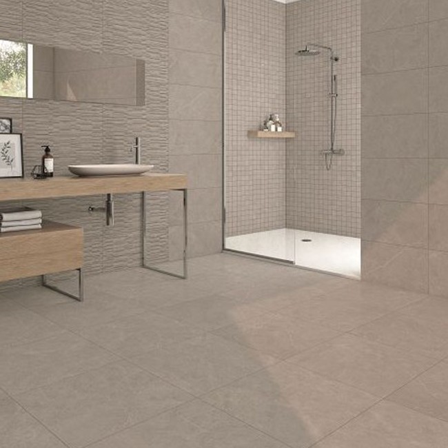 Duomo Grey 30x60cm Rectangular Matt Porcelain Wall and Floor Tile