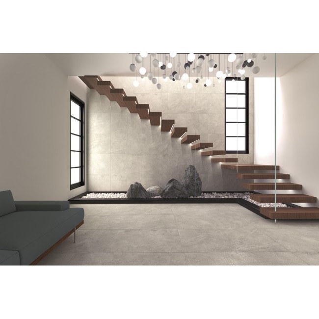 Savenna Grey 30x60cm Rectangular Matt Porcelain Wall and Floor Tile