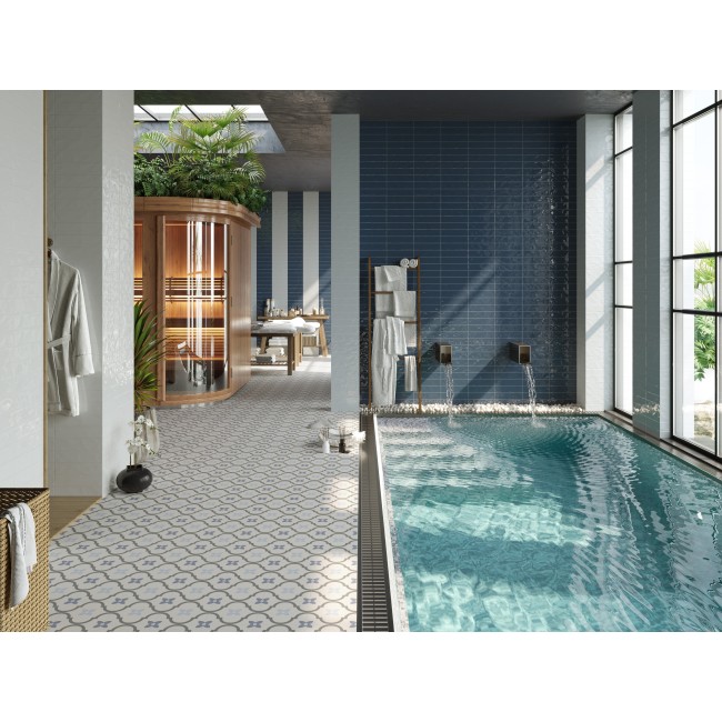Aqualux Ocean 7.5x30cm Rectangular Gloss Ceramic Wall Tile
