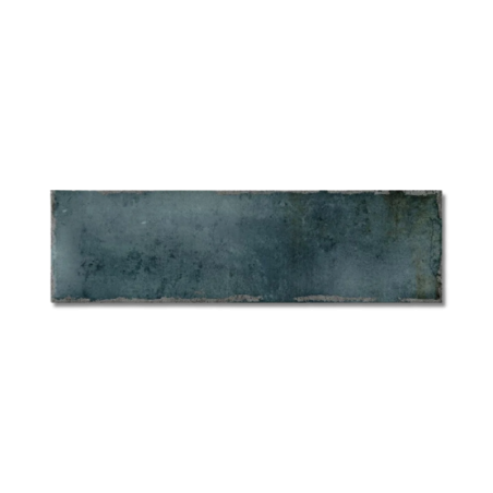 Camden Dark Blue 6.9x24cm Rectangular Gloss Ceramic Wall Tile