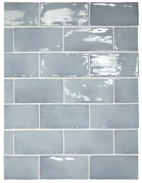 Bergamo Blue Moon 7.5x15cm Gloss Ceramic Wall Tile