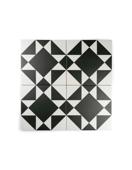 Design Nero 20 Square Matt Anti Slip Patterned Wall & Floor Tile