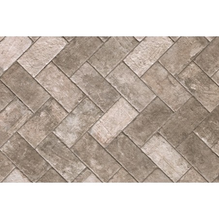 New York Soho Grey Brick Effect  10x20cm Rectangular Matt Porcelain Wall & Floor Tile