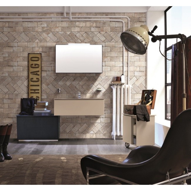 Chicago South Side Light Beige Brick Effect 10x20cm Rectangular Matt Porcelain Wall & Floor Tile