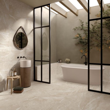 Lunar Beige 60x120 Rectangular Matt Porcelain Wall & Floor Tile