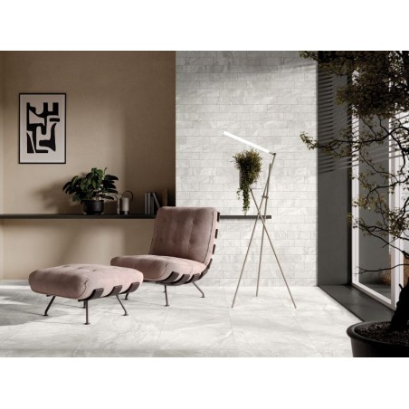 Lunar White 60x120 Rectangular Matt Porcelain Wall & Floor Tile