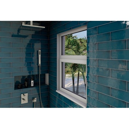 Borrello Ocean Blue 7.5x30 Rectangular Gloss Ceramic Wall Tile