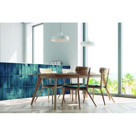 Borrello Ocean Blue 7.5x30 Rectangular Gloss Ceramic Wall Tile