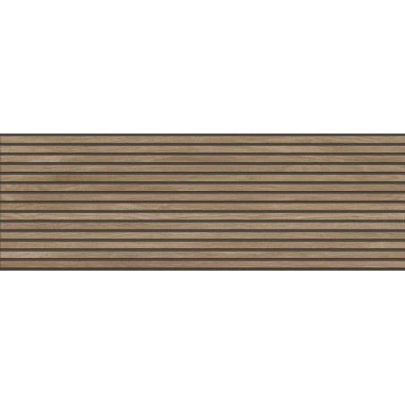 Slatwood Dark Beige 40x120 Slat Wood Rectangular Matt Ceramic Wall Tile