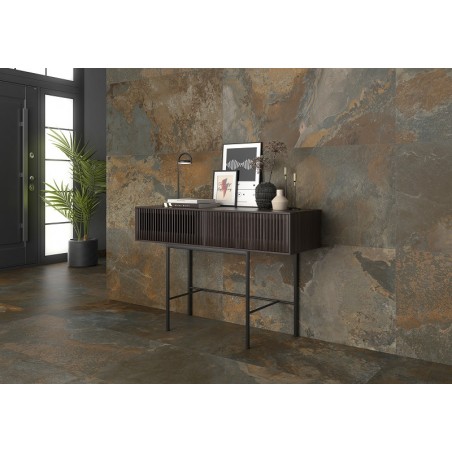 Honister Musgo Multi-Colour 60x120cm Rectangular Matt Slate Porcelain Wall & Floor Tile