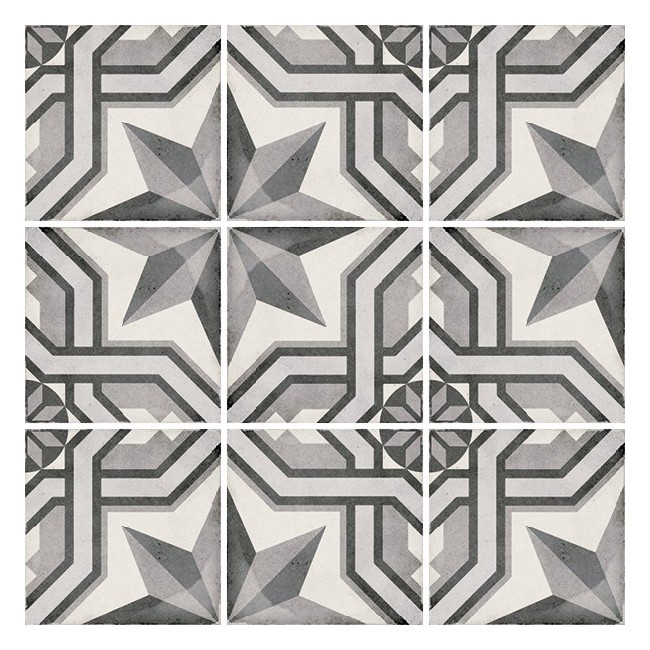 Art Nouveau Cinema Grey 20x20cm...