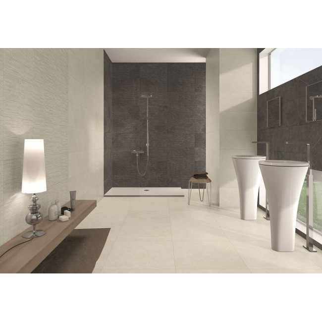 Duomo Perla Light Grey 30x60cm Rectangular Matt Porcelain Wall and Floor Tile