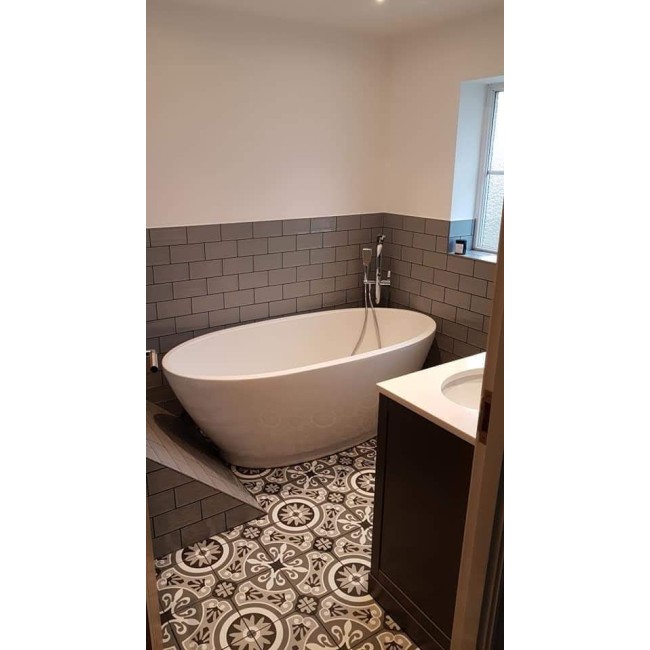Brindisi Grey 22.5x22.5cm Square Matt...