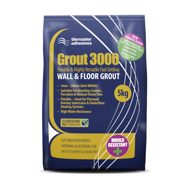 Tilemaster Grout 3000 - Light Grey 5kg